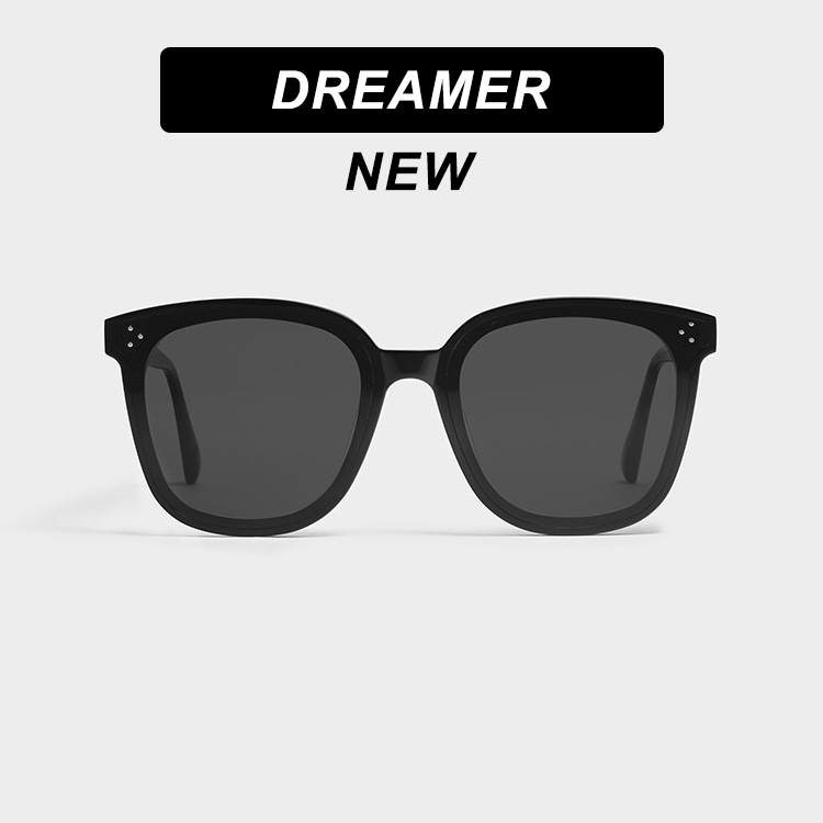 (YUZHU) Bayar di Tempat Korean Style Retro Ulzzang Oval Frame Kacamata Hitam Wanita/Pria Sunglasses