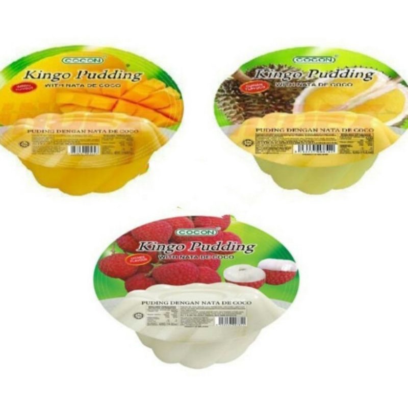

Cocon Kingo Puding Buah Aneka Rasa dengan Nata De Coco 420g / Cocon Pudding Buah Jumbo 420g