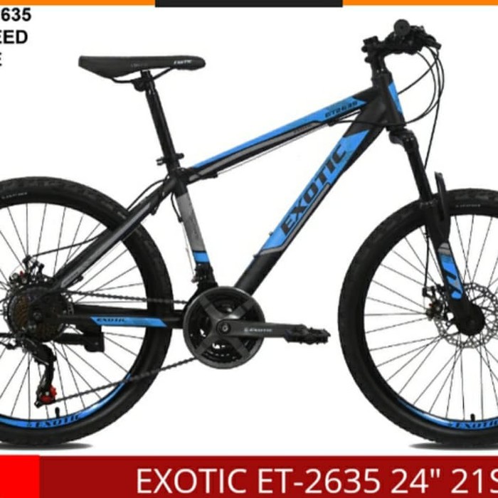 Unik SEPEDA MTB 24 EXOTIC 2635 SHIMANO 21SPEED Limited