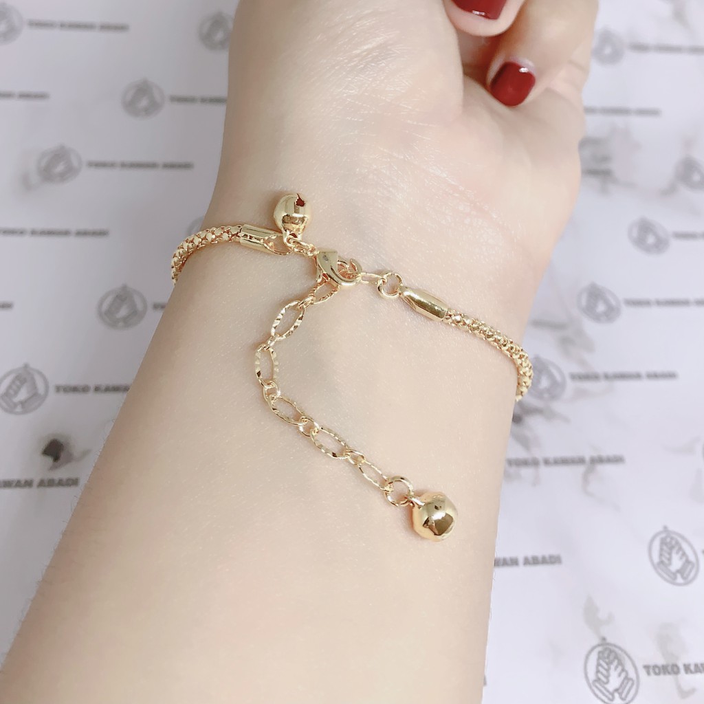 Gelang Tangan Xuping Gold Wanita Dewasa Motif Tambang Fashion *01