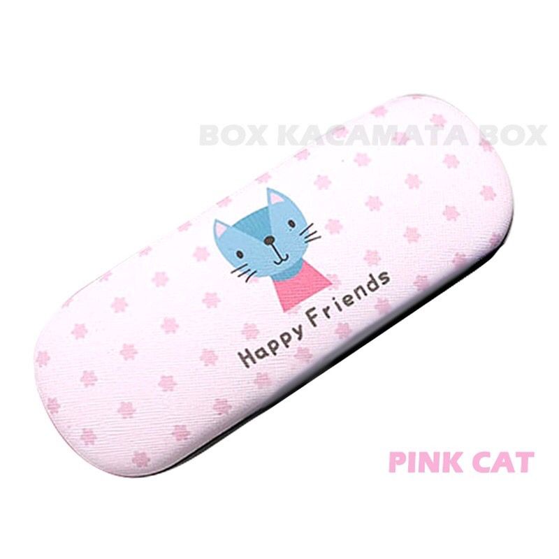 Box / Tempat Kacamata Hard Case Magnet Karakter Kartun Animals Terbaru B6