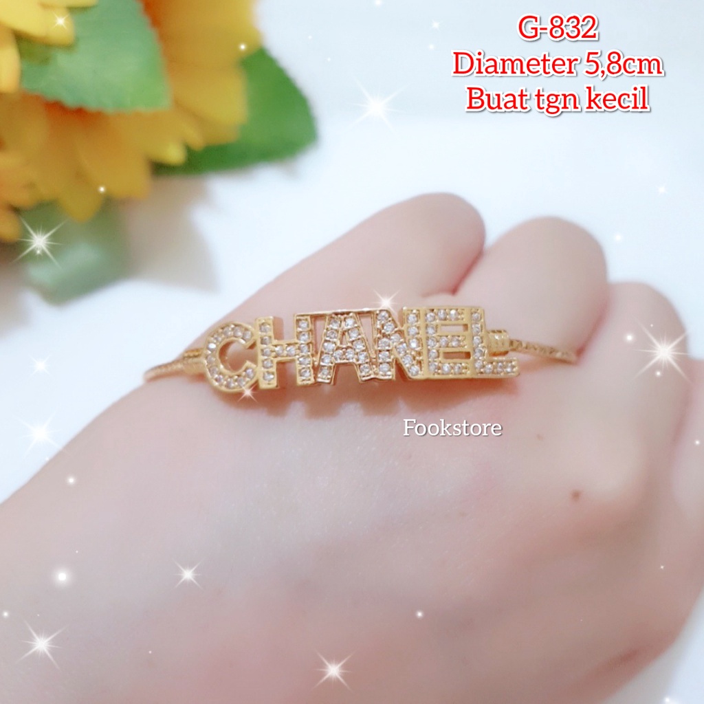 TERBARU GELANG WANITA KUALITAS IMPORT CANTIK-G-832 CHANEL