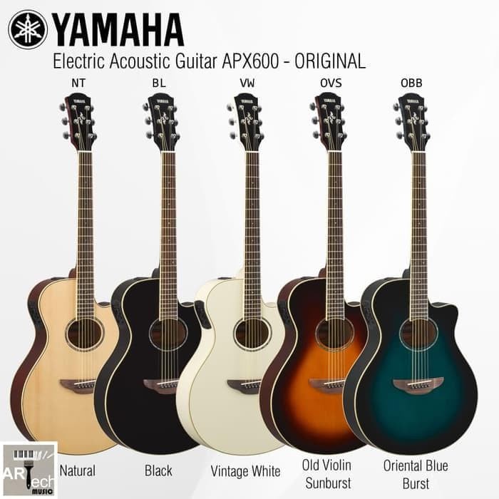 Gitar Akustik Elektrik YAMAHA APX600 / APX 600 (Penerus 500II / 500 )