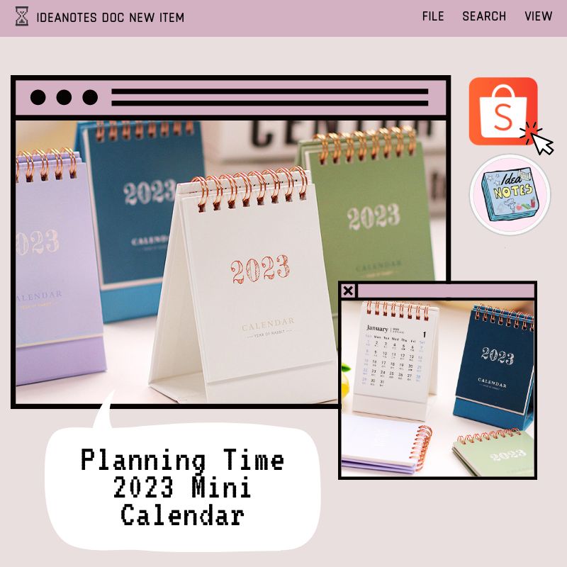 Jual Kalender Meja Planning Time 2023 Mini Calendar | Shopee Indonesia