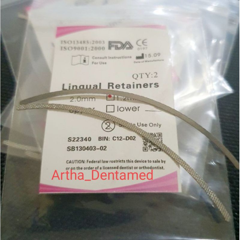 DENTAL LINGUAL RETAINER SPLINTING ORTHO