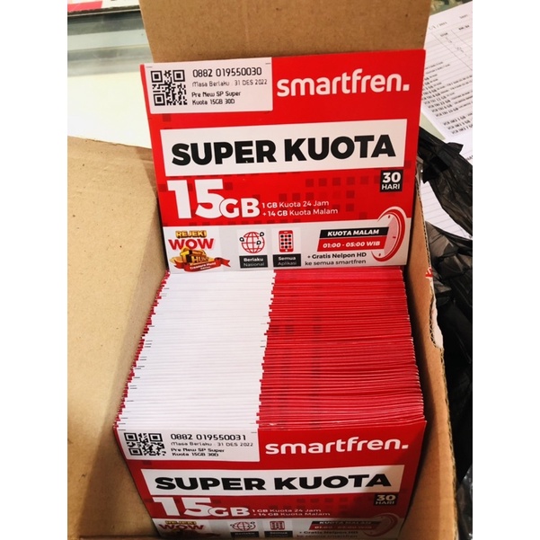 Perdana smartfren 15gb