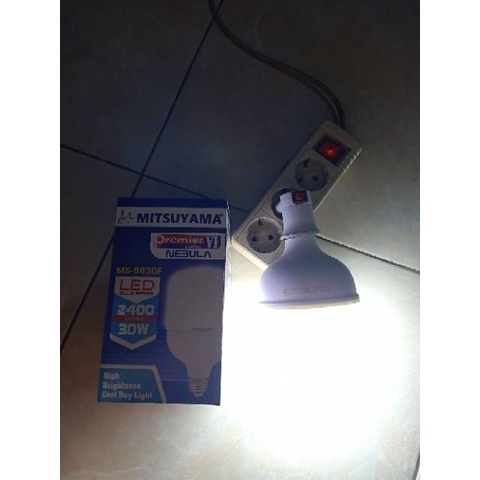 Bohlam lampu LED 30 watt MS 9830F Mitsuyama Nebula Premier SNI series VI 2400 lumes super terang dan hemat energi MURAH BERKUALITAS