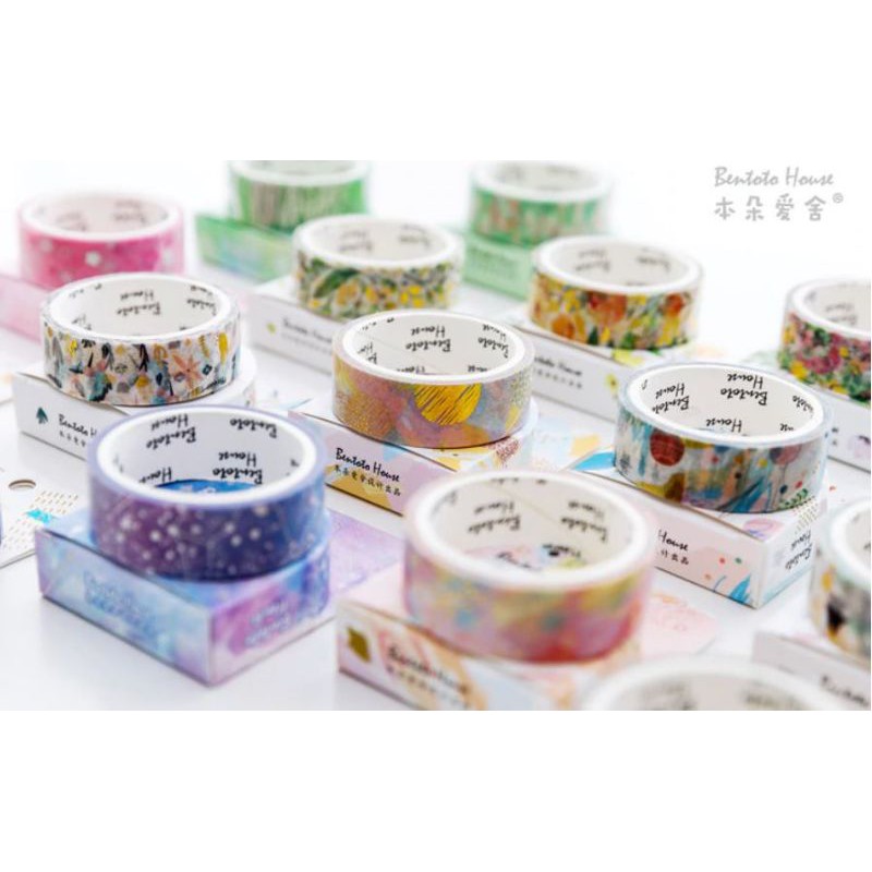 

Washi Tape / Masking Tape / Selotip Jepang Warna Warni Motif Hias Galaxy Bujo Deco Diary Scrapbook