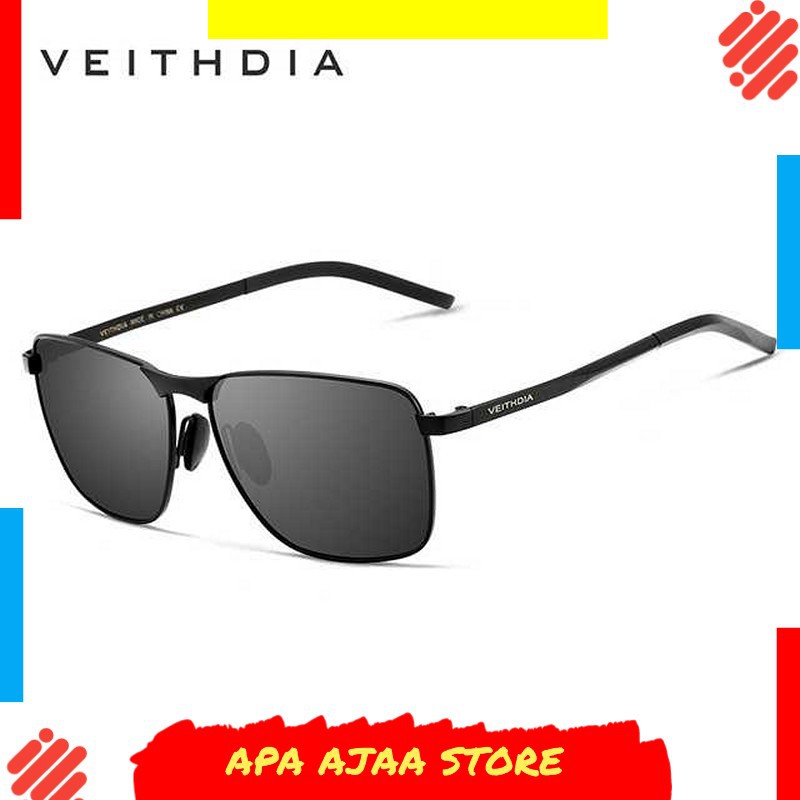 Bergaransi ! Veithdia Kacamata Vintage UV Polarized Sunglasses - 2462