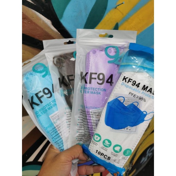 masker kf94 dewasa warna warni isi 10pc