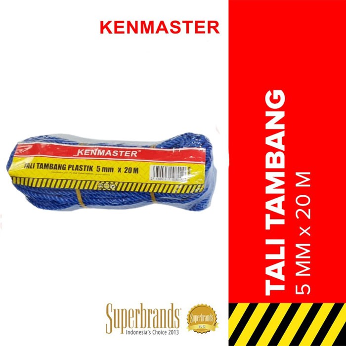 Kenmaster Tali Tambang Plastik 5mm x 20 M Pengikat Serbaguna