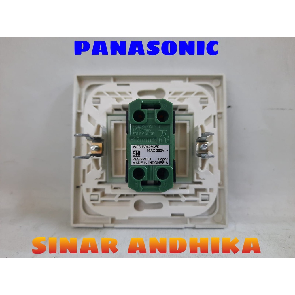 SAKLAR ENGKEL LEBAR HOTEL SILVER ECO C STYLE E PANASONIC WESJ 78029MWS+WESJ 5942MWS