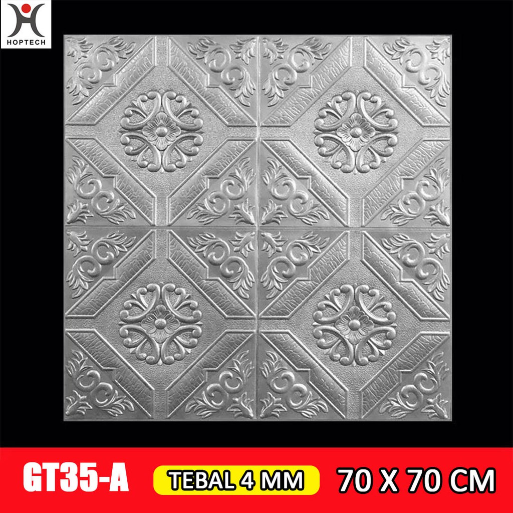 Wallpaper 3D FOAM / Walpaper Dinding 3D Motif Foam Batik More High Quality / Wallfoam Sticker Tembok-GT35-A