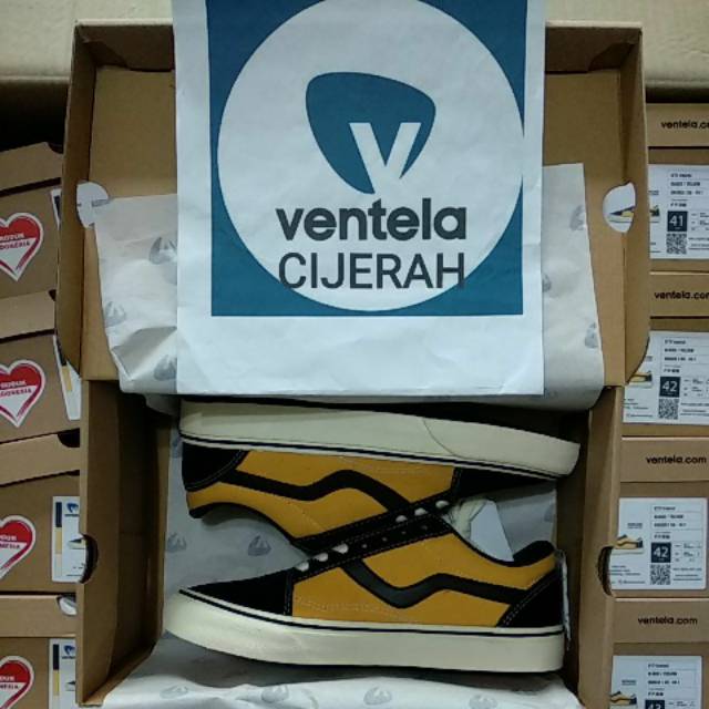 Ventela Retro 77 Black Yellow