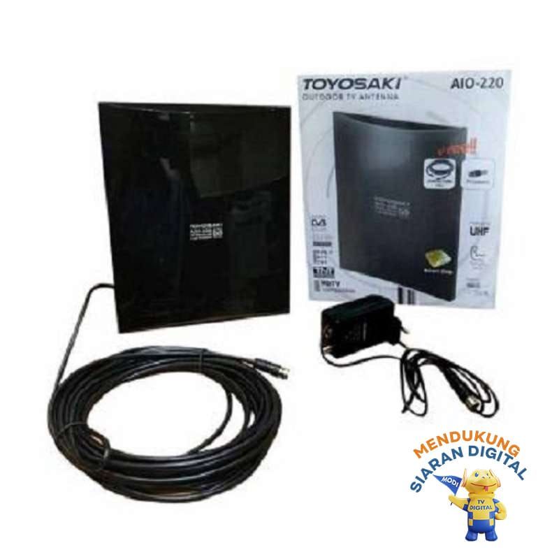 ANTENA TV TOYOSAKI AIO-220 INDOOR OUTDOOR(wilayah kota cirebon)