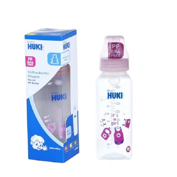 HUKI Baby CI0334 Botol Huki PP BP Caracter B 240 ml