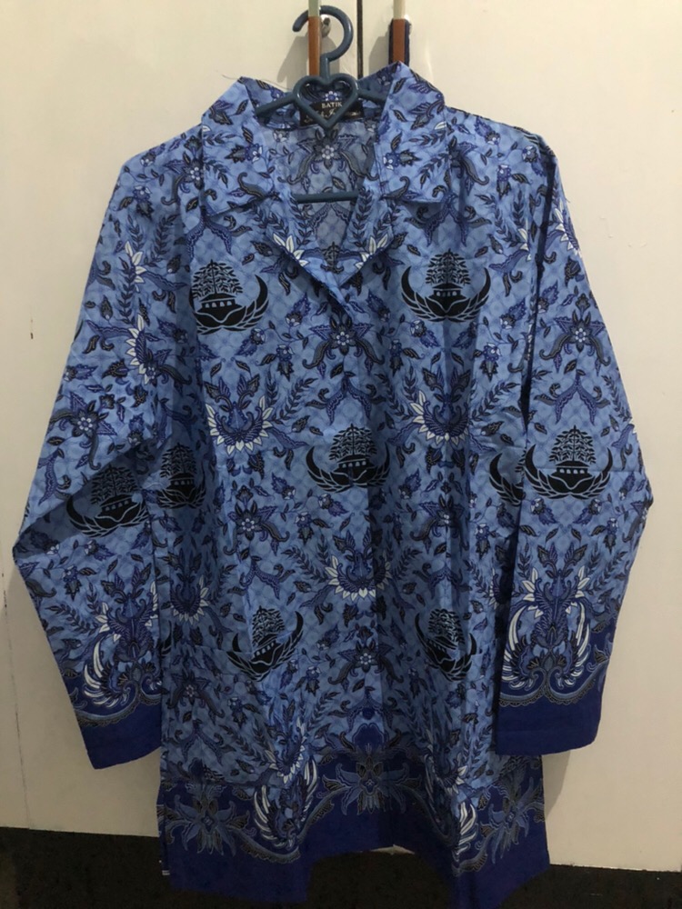 Seragam Katun Wanita Batik Korpri Pgri Kopri Dinas Pns Panjang
