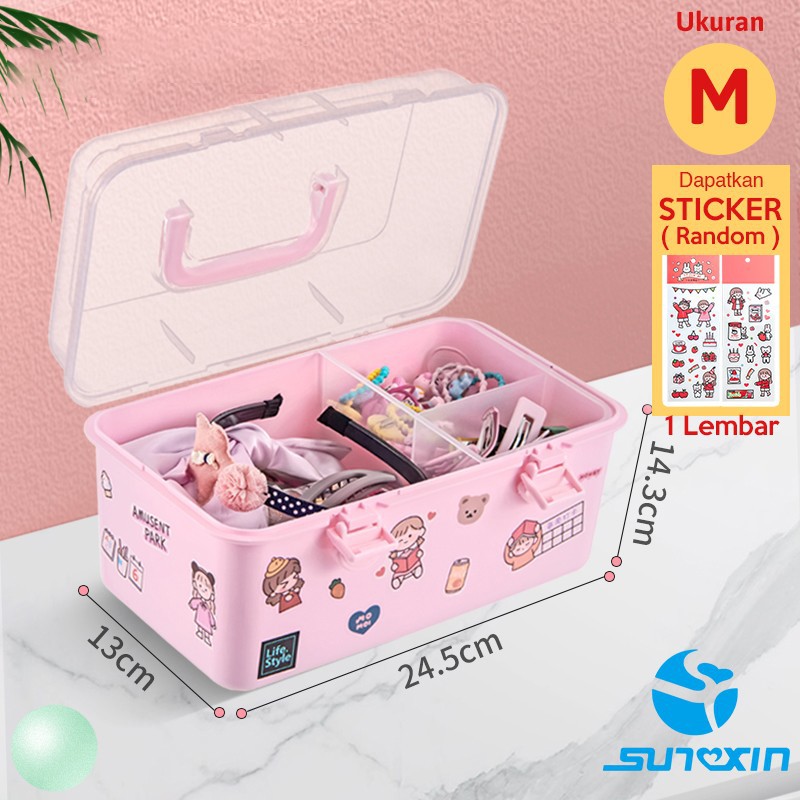 Kotak Jepit Rambut Anak-Anak / Rak Make Up / Rak Kosmetik / Kotak Makeup Ukuran M