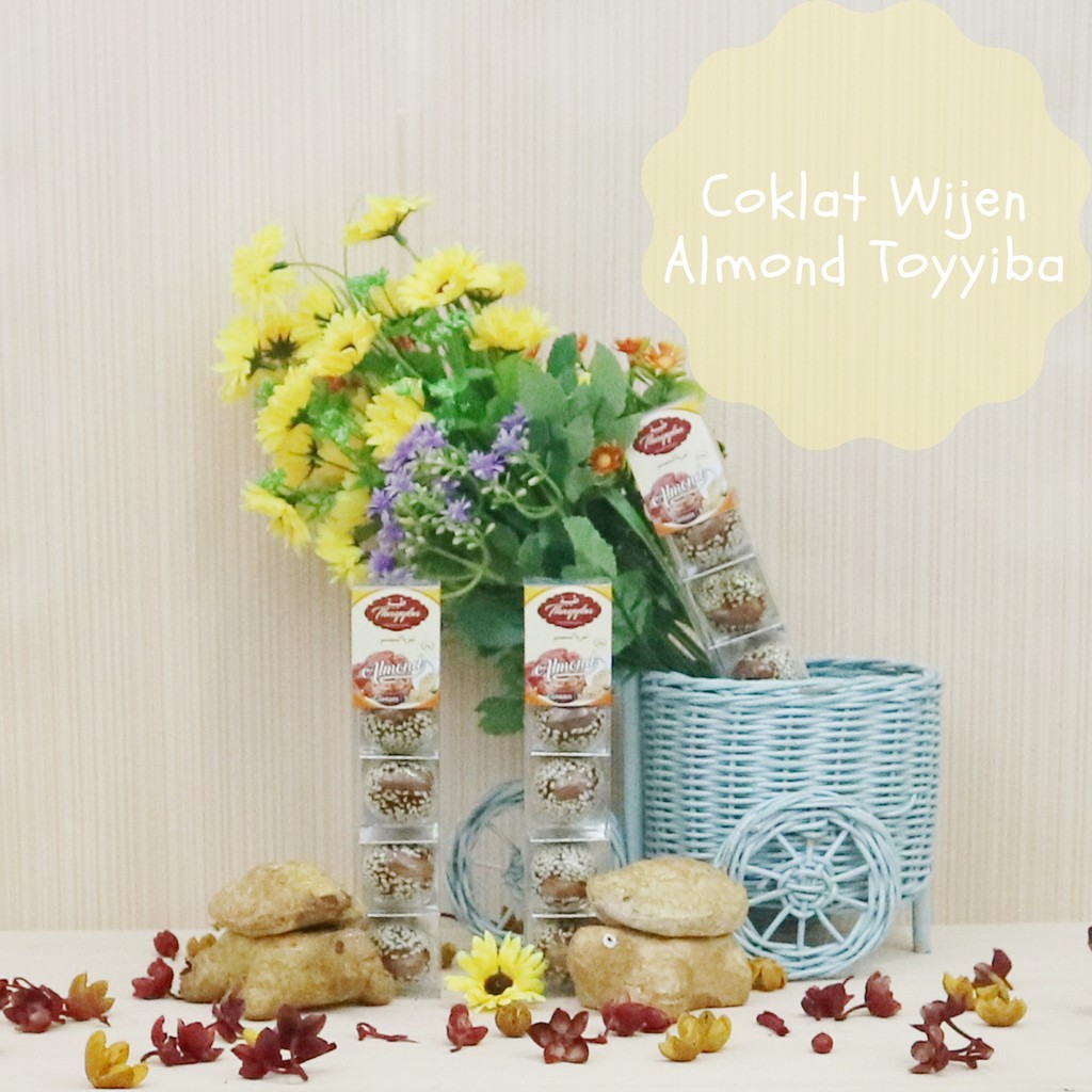 Toyyiba Kurma Lapis Wijen dan Kacang Almond Isi 5 Souvenir Kue Oleh Oleh Haji dan Umroh