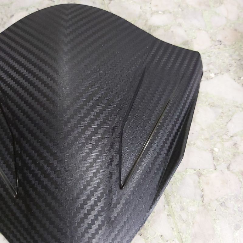 Visor beat karbon tebal, Visor Karbon Beat 2014 - 2019 FI ESP Bahan Plastik Premium