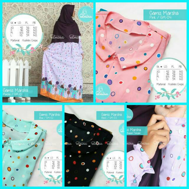 Gamis Elmina Kamala Motif - Marsha