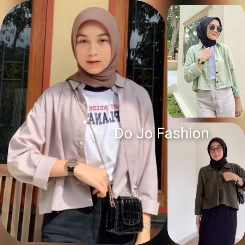 KEMEJA WANITA /  JAKET CROPTOP / ATASAN WANITA