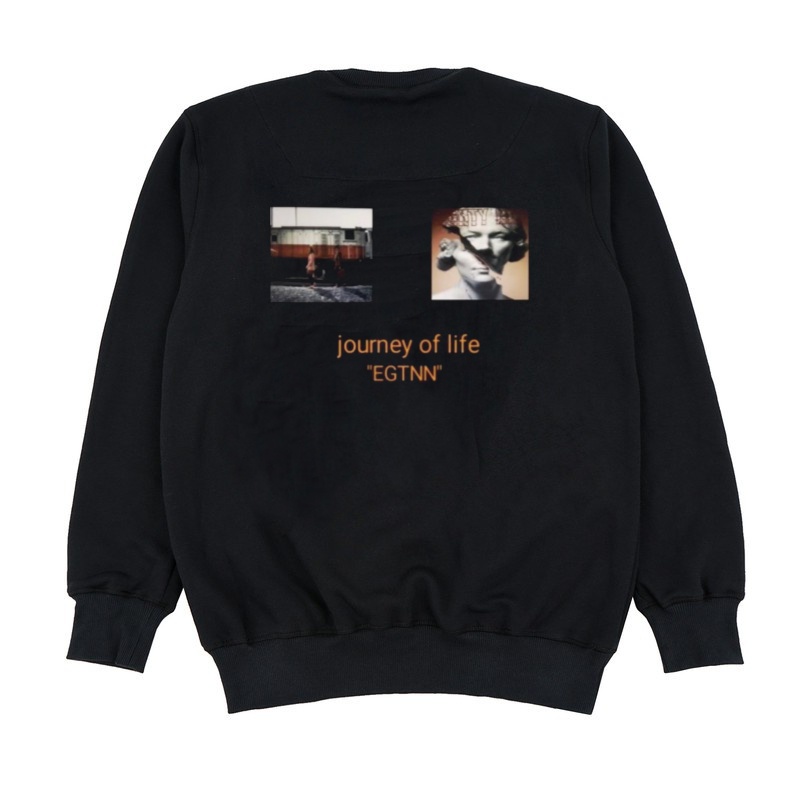 CREWNECK JOURNEY EGTN SOMNIUM HITAM TERLARIS