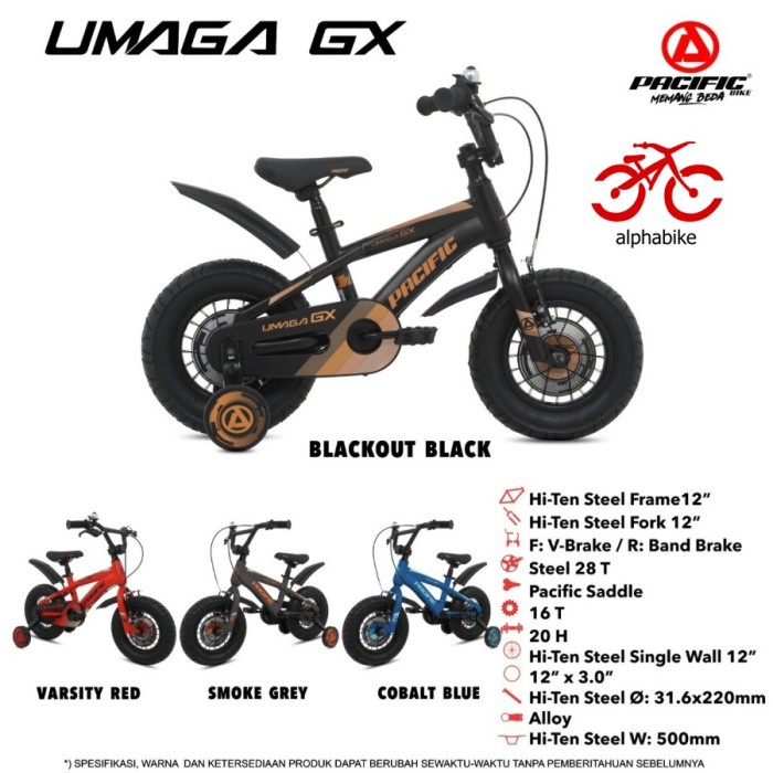 SEPEDA ANAK 16 INCH PACIFIC BMX UMAGA GX 3.0
