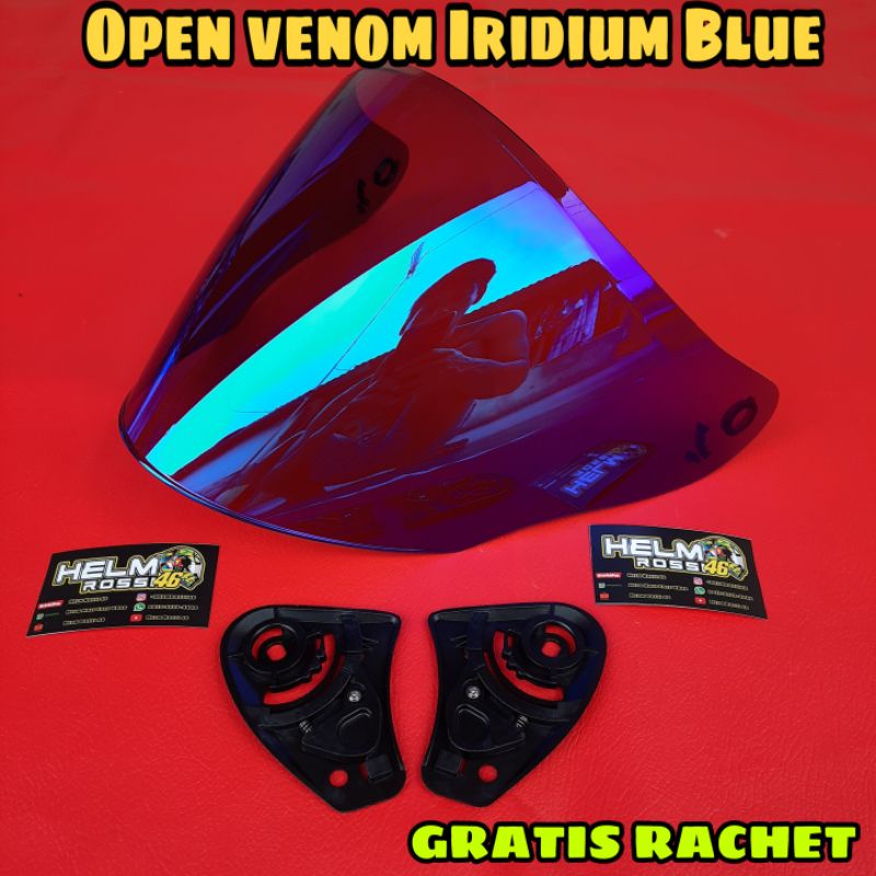 Kaca Ink Centro Iridium RED KYT DJ MARU Galaxy Slide GIX G2 DYR Visor iridium Kyoto Merah Red Blue
