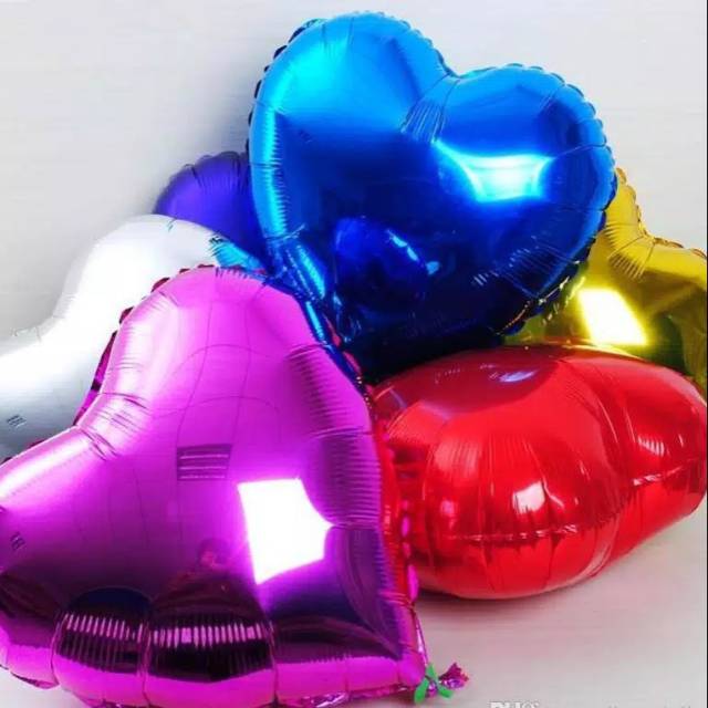 Balon Hati Foil 40cm/love Foil/balon foil