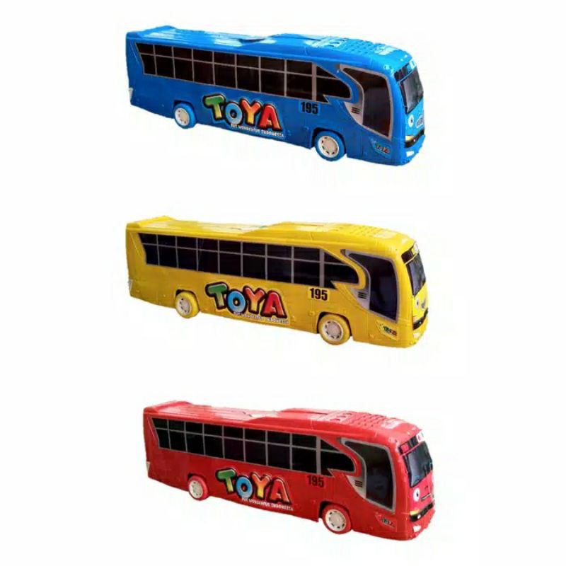 Mainan mobil mobilan bus bis mini