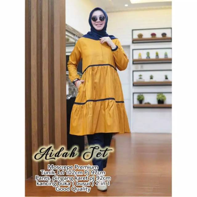 Bahan moscrepe Tunik