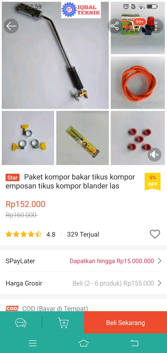 Paket Kompor Bakar Tikus Kompor Emposan Tikus Kompor Blander Las Kompor Blower