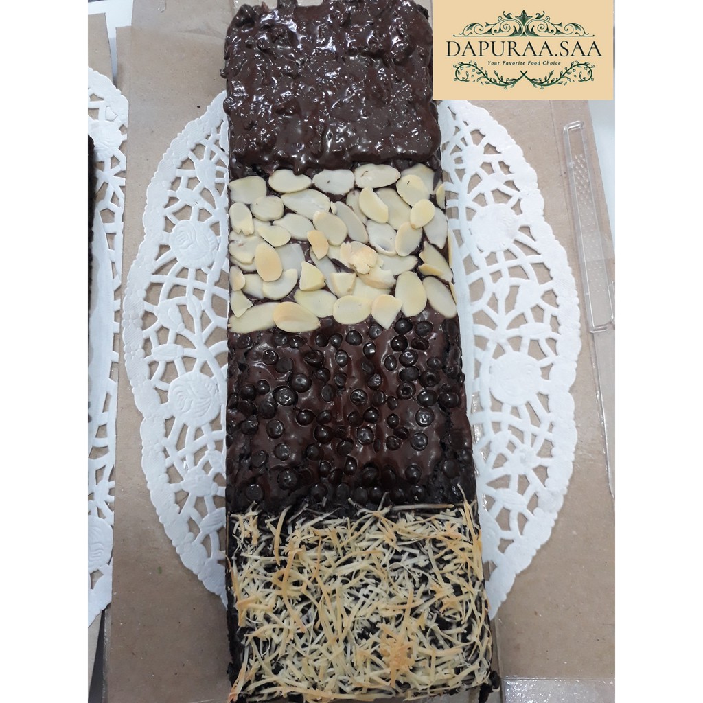

Mix Topping Fudgy Brownies Shiny Crust 30x10