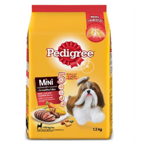 Pedigree Small Breed Adult Beef Lamb 1.3KG / Makanan Anjing Ras Kecil Murah Mini Dog Food