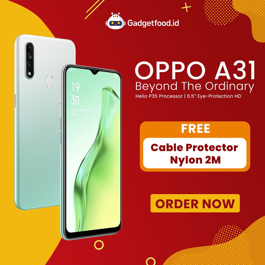 Hp Oppo A31 Ram 4gb 128gb Original Garansi Resmi Smartphone Terbaru Handphone Cod Shopee Indonesia