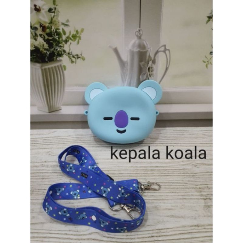 MRCAISEN TAS JELLY rubber karakter silicon soft mini coin bag selempang anak dewasa co ce