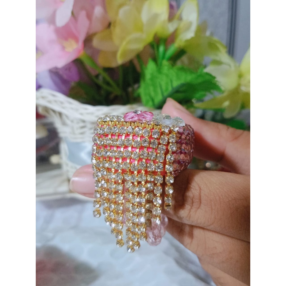 tasbih digital cantik mutiara swarovsky RUMBAI LED