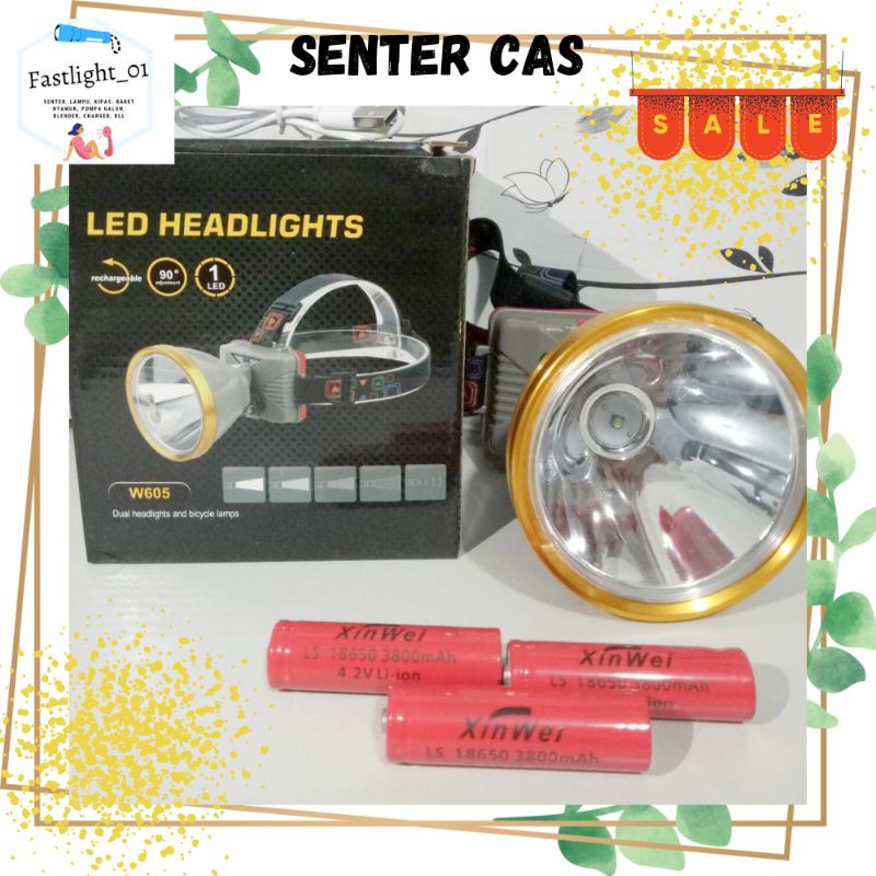 Senter Kepala W605 T6