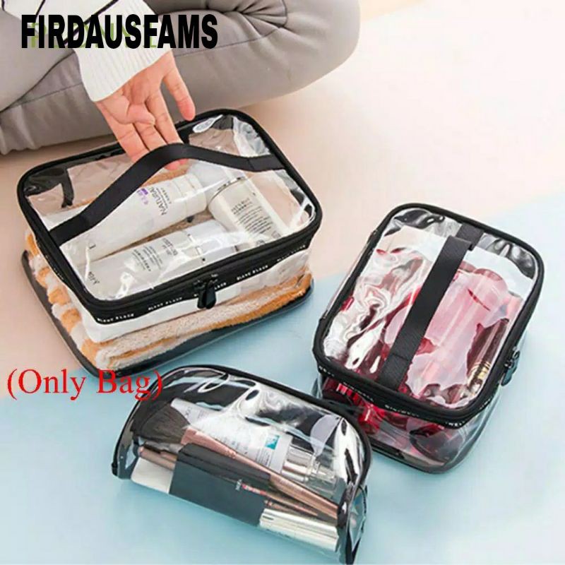 Transparant Bag Travel - Pouch Kosmetik PVC - Tas Pouch Transparan