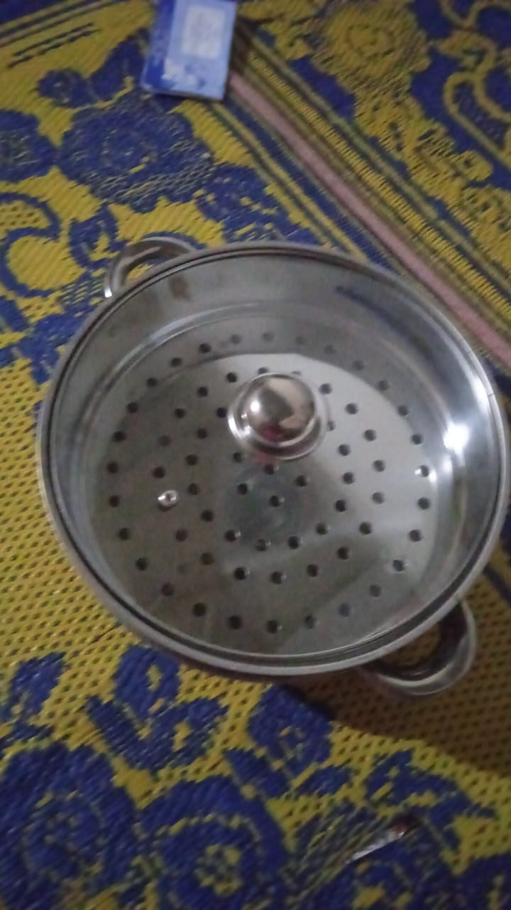 [ Cod ] Panci Steamer Stainless 2 Tingkat Kukusan Stainless Steel 28cm  / Panci Kukus 28cm