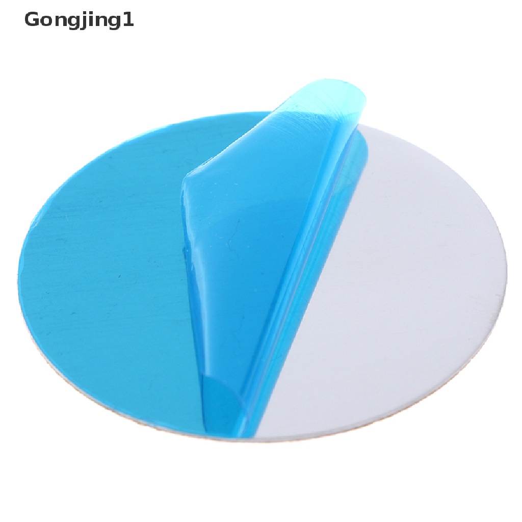 Gongjing1 10pcs Stiker Plat Metal Biru Magnetik Mount Mobil Holder Handphone