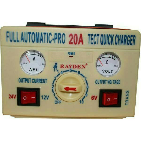 KUALITAS Charger Aki 20 Ampere OTOMATIS Merk RAYDEN