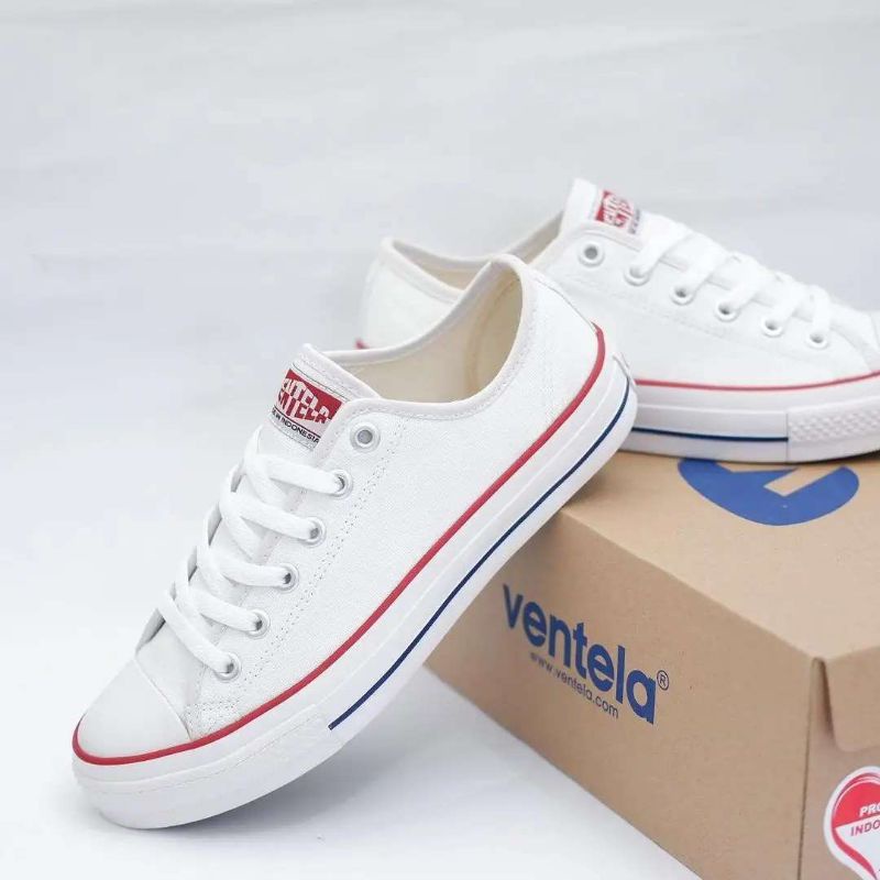 Sepatu Ventela Ethnic White Low Original Ventela