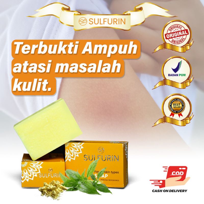 Sulfurin - Salep/ Cream Gatal Obat Kulit Gatal Kurap Kadas Ampuh Sulfurin Belerang BPOM
