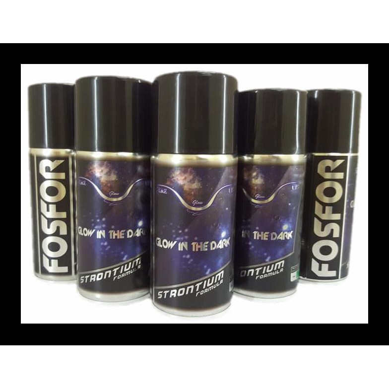 READY STOK CAT FOSFOR PYLOX SPRAY GLOW TOSCA - GLOW IN THE DARK PERALATAN MELUKIS MURAH MERIAH