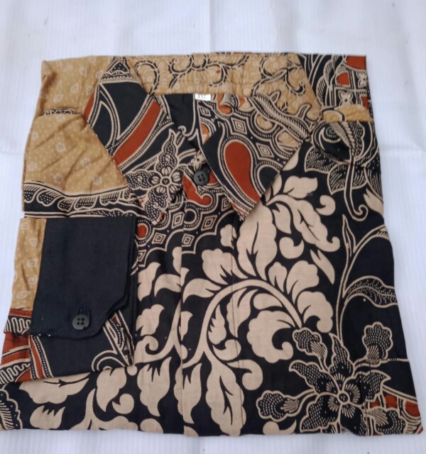 Kemeja Batik Pria Lengan Panjang  Size M L Xl Xxl Bswart Batik  Hrb026