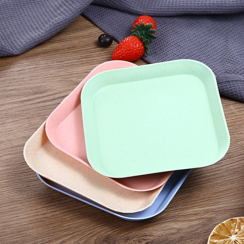 Piring Plastik Jerami Gandum / Wheat Straw Plastic Plate PR0256