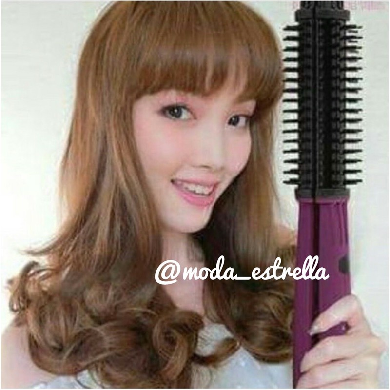 CATOK INSTYLER UNGU HOT V BRUSH IRON CURL FLAT/CATOK SISIR MULTIFUNGSI RAPID PRO HEAT UP/CATOK BLOW