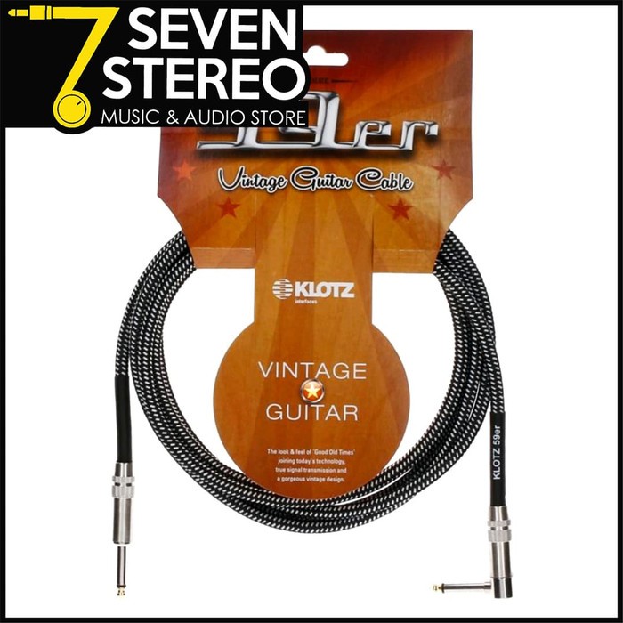 KLOTZ VINA 600 VINTAGE GUITAR CABLE 6 M